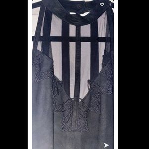 Christian Lauren Rare Vintage Suede Dress Sz S